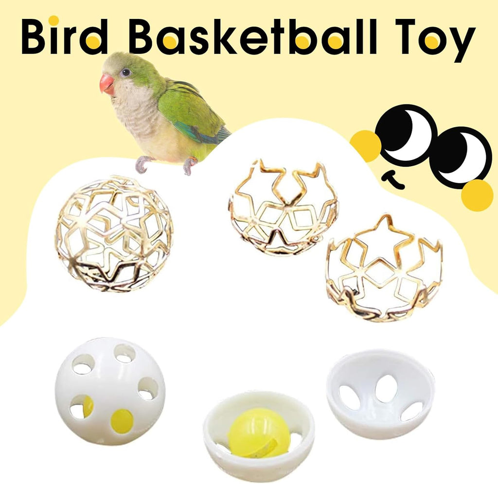 Bird Basketball Toy - Parrot Activity & Foraging Toys, Bird Training Gym