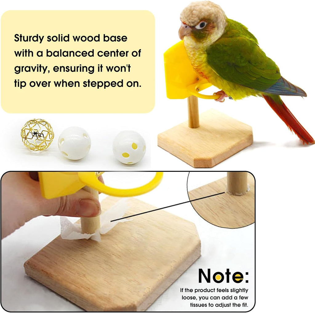 Bird Basketball Toy - Parrot Activity & Foraging Toys, Bird Training Gym