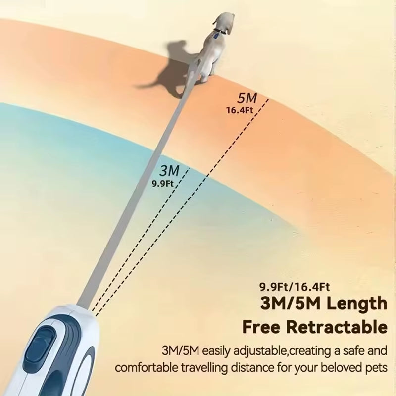 Automatic Retractable Dog Leash Extendable Rope for Outdoor Travel Walking Hiking Small Dogs Traction Rope Cat Lead