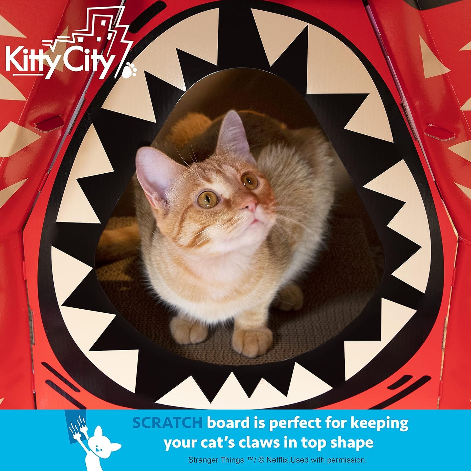 Stranger Things Demogorgon Cat House, Red