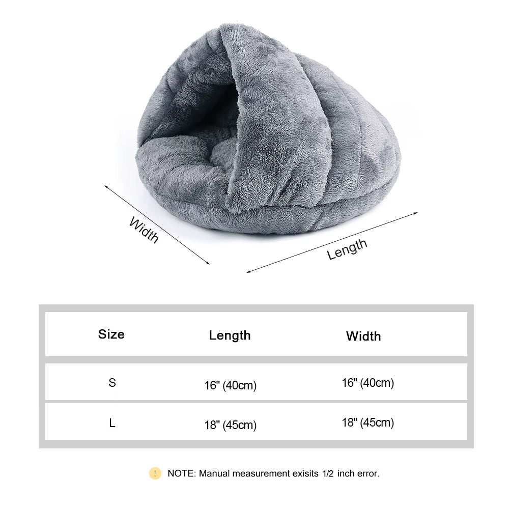 Soft Cat Bed Winter Warm Plush Pet Puupy Kitten Nest Kennel Deep Sleep Cats Cave House for Cats Small Dogs Products
