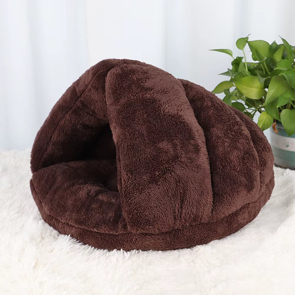 Soft Cat Bed Winter Warm Plush Pet Puupy Kitten Nest Kennel Deep Sleep Cats Cave House for Cats Small Dogs Products