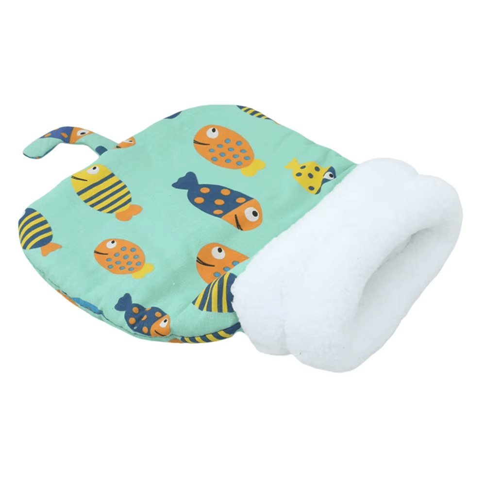 Pet Sleeping Bag Winter Warm Soft Plush Semi Enclosed Cat Nest Sleeping Bag Home Cat and Dog Comfortable Bed Accessories