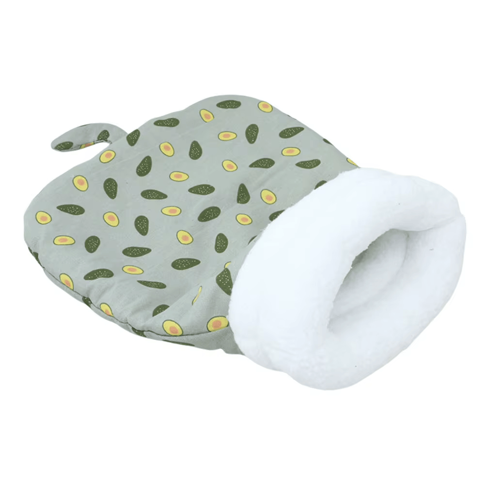Pet Sleeping Bag Winter Warm Soft Plush Semi Enclosed Cat Nest Sleeping Bag Home Cat and Dog Comfortable Bed Accessories