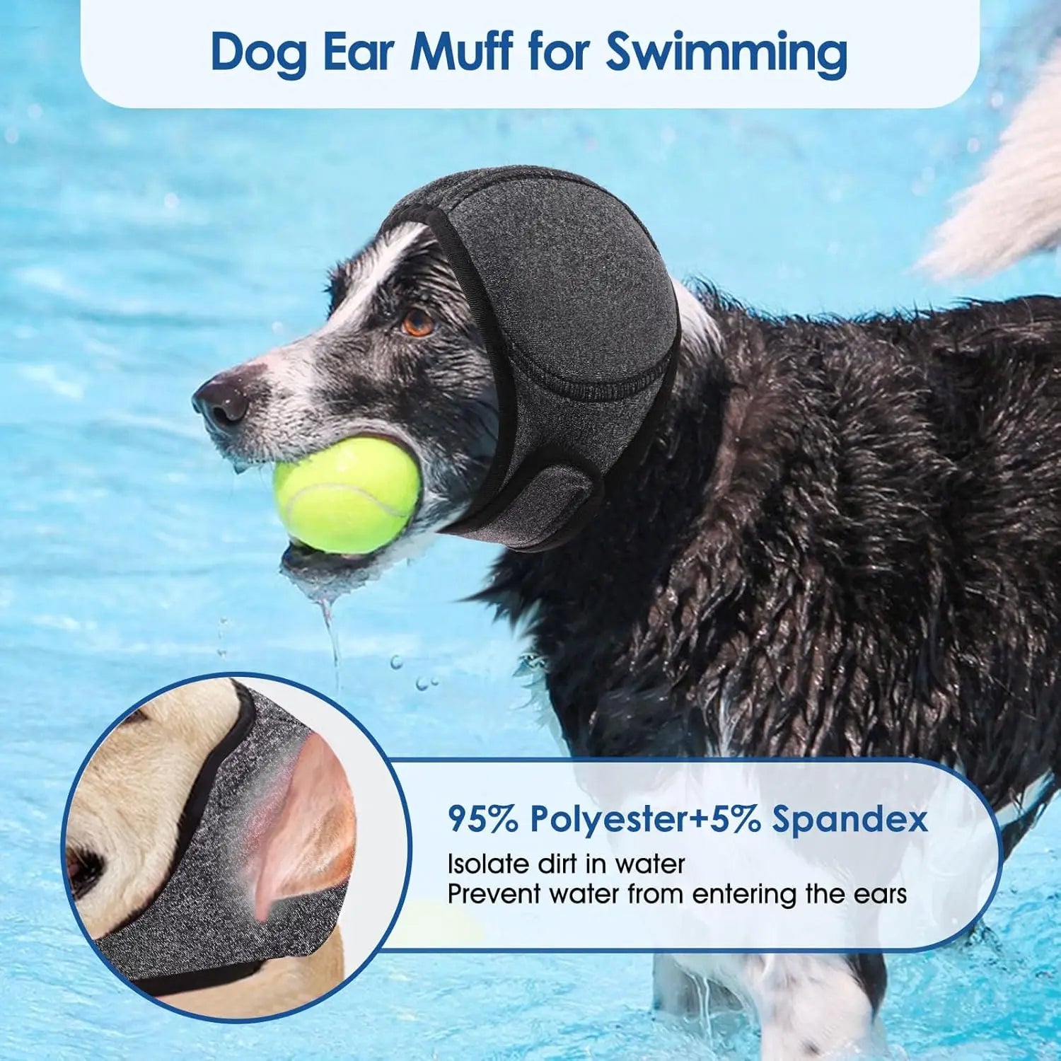 Calming Dog Ear Muffs - Noise Cancelling wraps for Grooming & Anxiety Relief