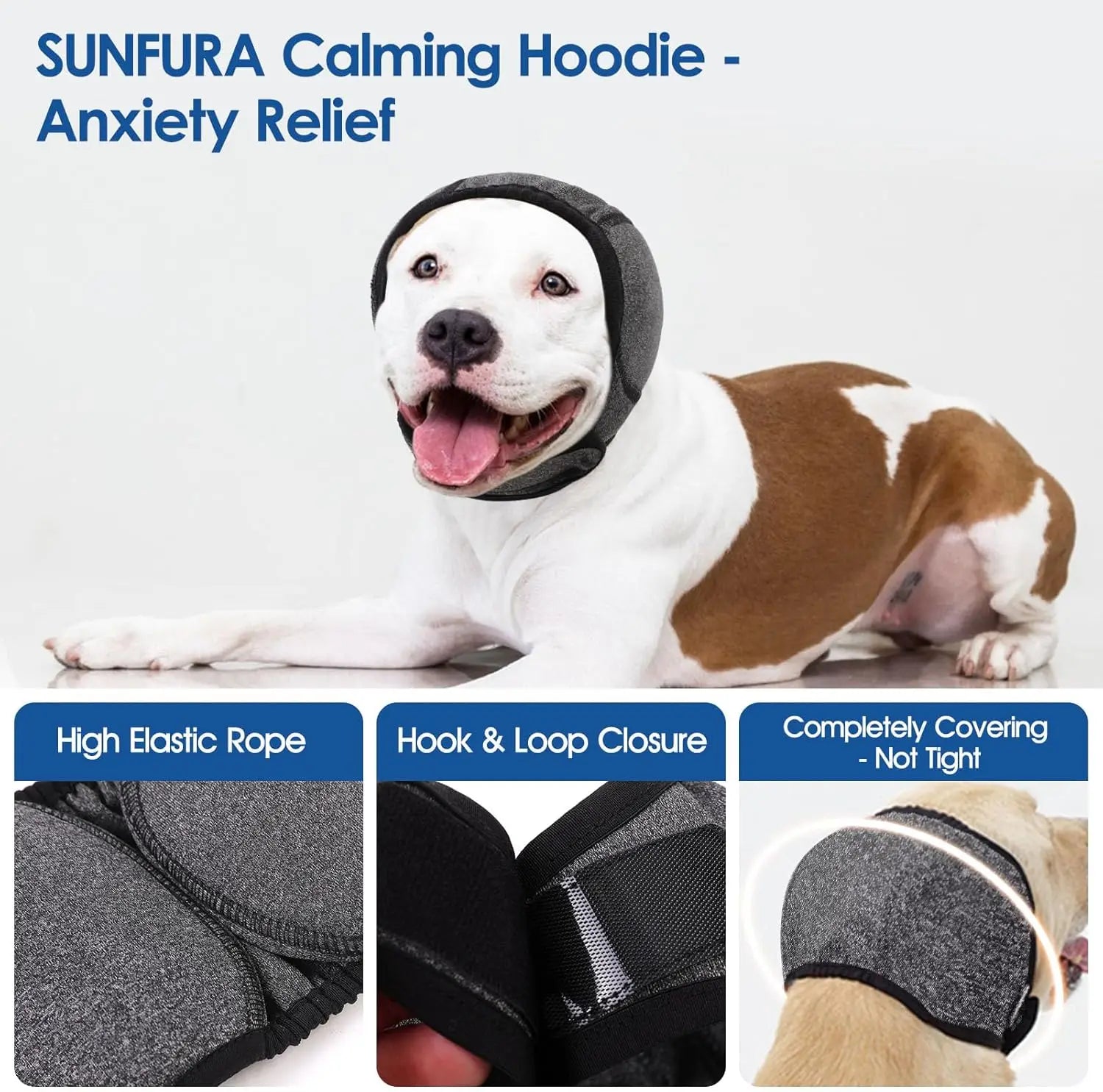 Calming Dog Ear Muffs - Noise Cancelling wraps for Grooming & Anxiety Relief