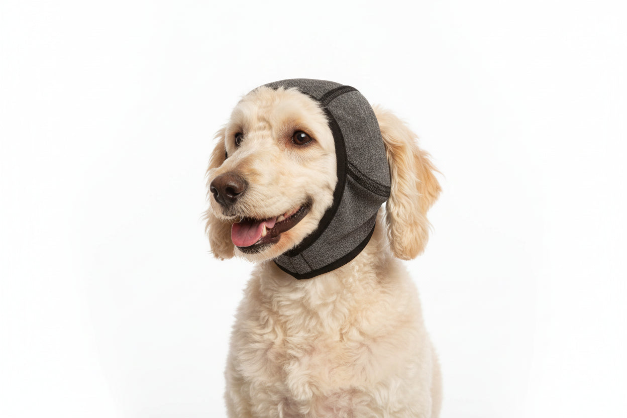 Calming Dog Ear Muffs - Noise Cancelling wraps for Grooming & Anxiety Relief