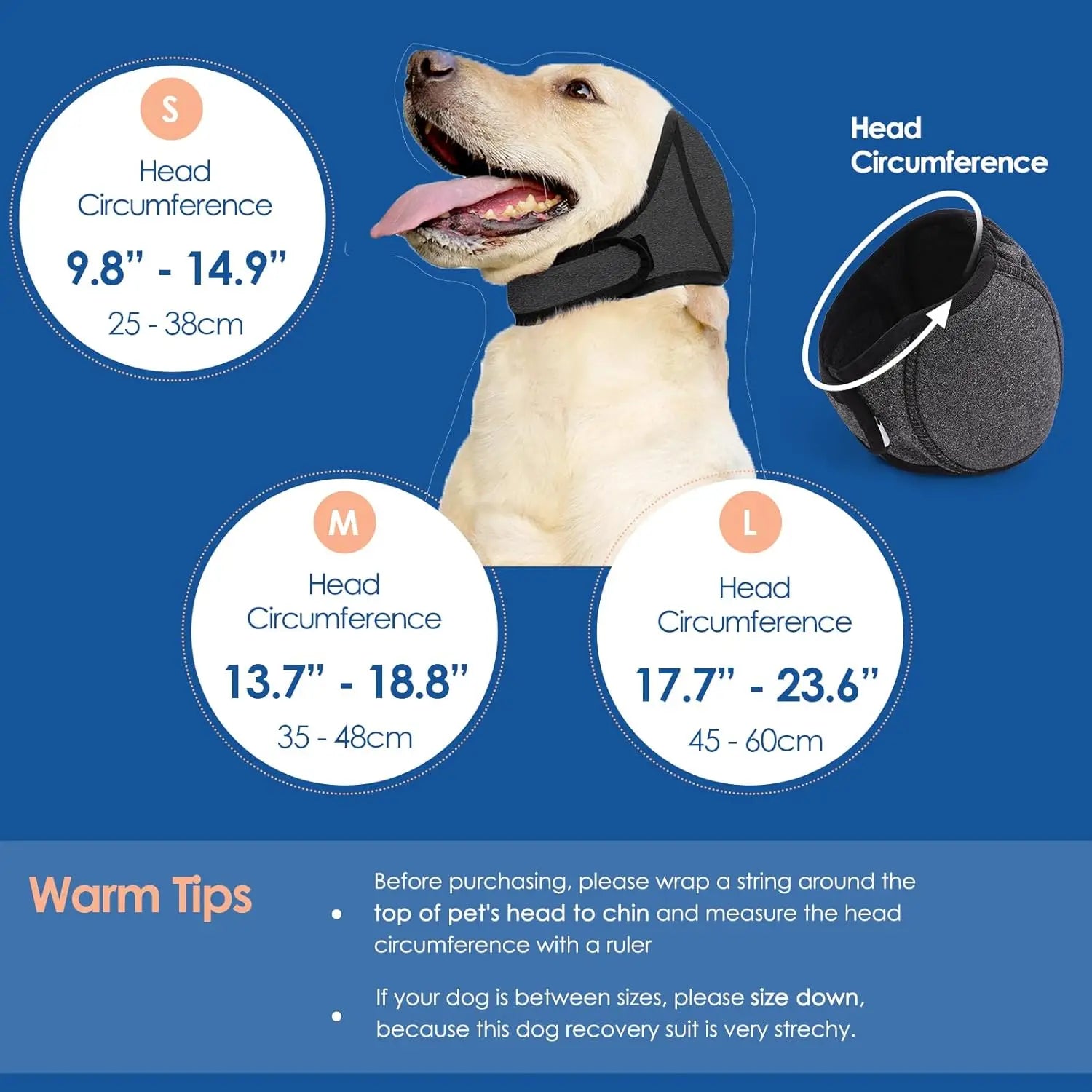 Calming Dog Ear Muffs - Noise Cancelling wraps for Grooming & Anxiety Relief