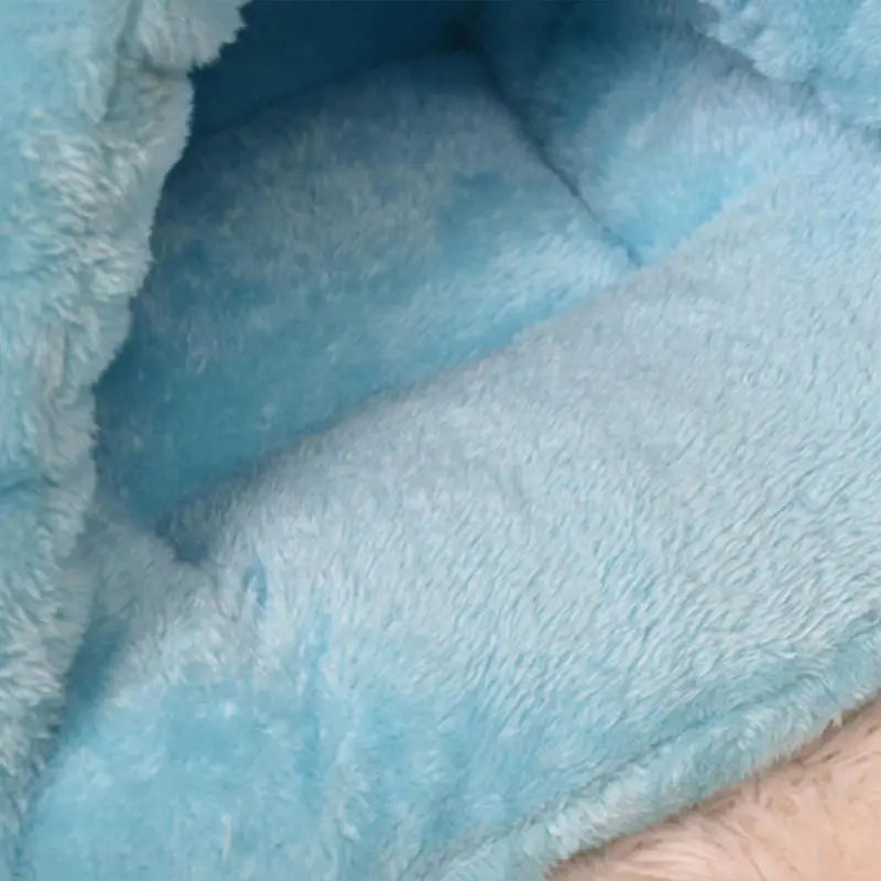 Pet Cave Bed Warming Cat Beds Dog Sleeping House Triangle Semi-Enclosed Warm Cat Nest Pet Tent Cave Bed for Small Medium Puppies