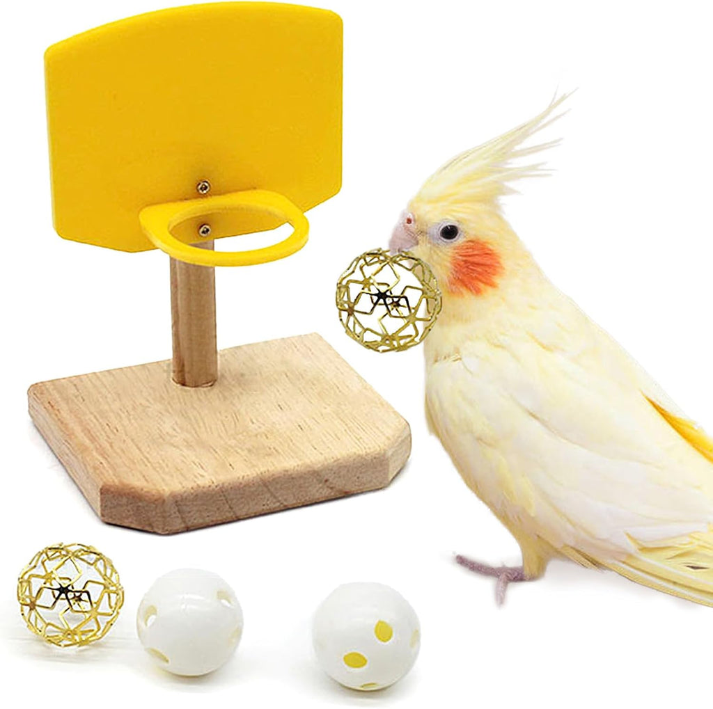 Bird Basketball Toy - Parrot Activity & Foraging Toys, Bird Training Gym