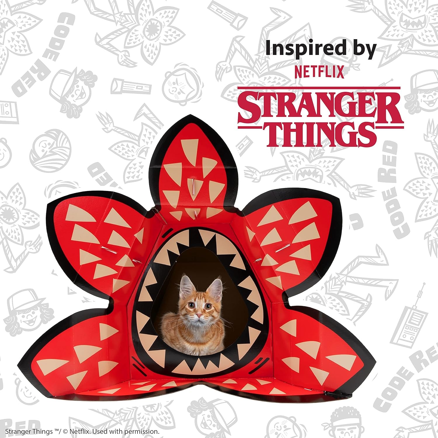 Stranger Things Demogorgon Cat House, Red