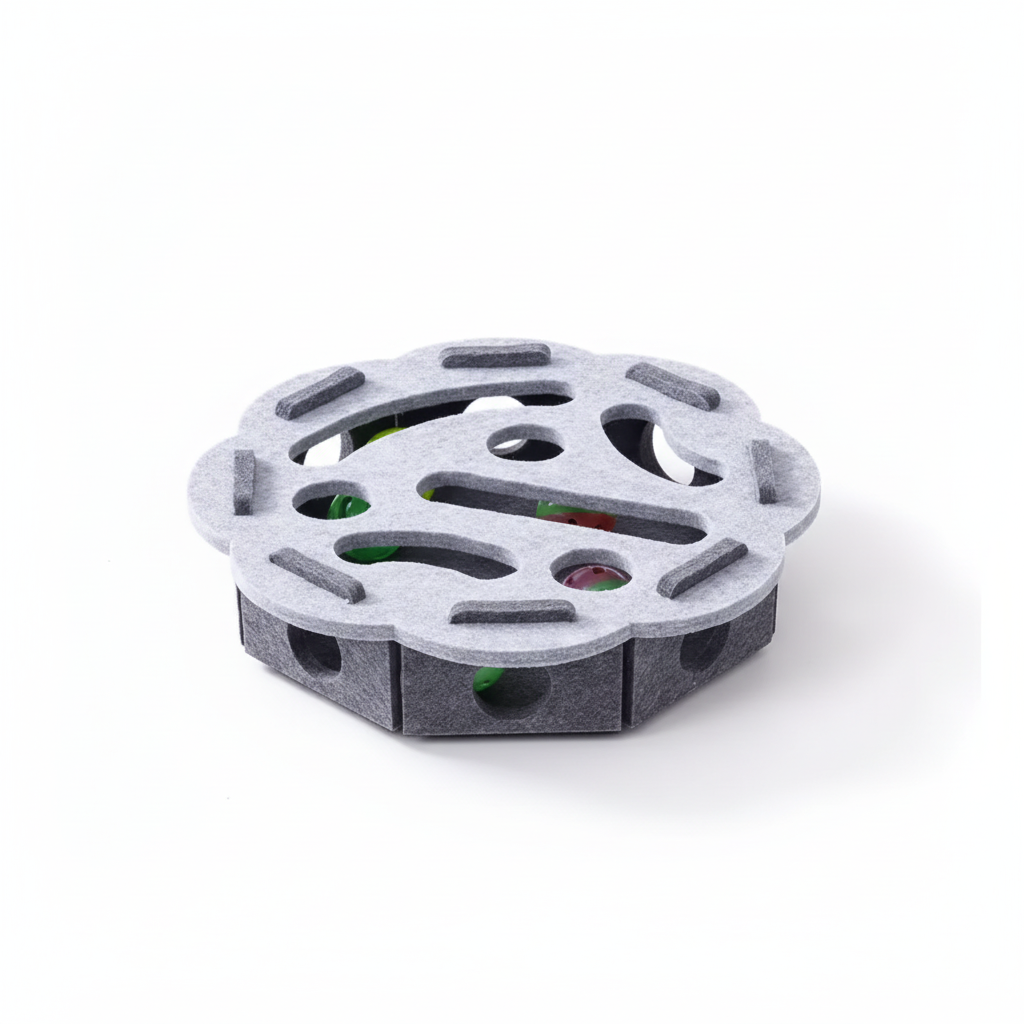 Felt Gray Floral - No Pegs