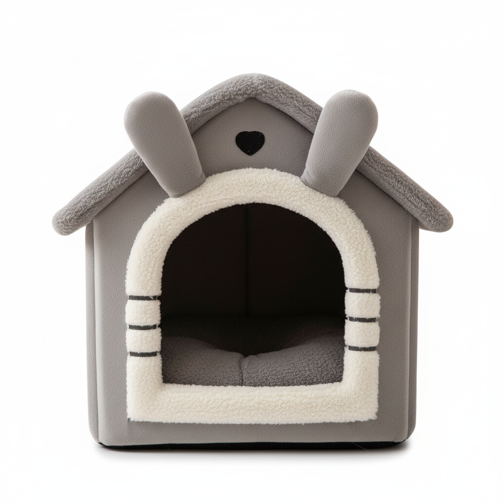 Grey pet house standalone